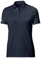 Koszulki i topy damskie - Helly Hansen Damska koszulka polo W Crew Tech, 597 Navy, 4XL - miniaturka - grafika 1