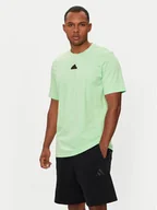 Koszulki męskie - adidas T-Shirt City Escape Graphic IN6237 Zielony Regular Fit - miniaturka - grafika 1