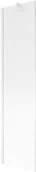 Parawany nawannowe - Mexen Next parawan nawannowy 1-skrzydłowy 50 x 150 cm, prążki, biały - 895-050-000-00-09-20 - miniaturka - grafika 1