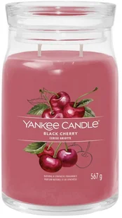 Yankee Candle Signature Black Cherry Świeca Duża 567g - Świece - miniaturka - grafika 1