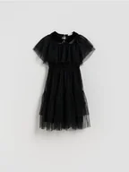 Sukienki i spódniczki dla dziewczynek - Reserved - Tiulowa sukienka - czarny - miniaturka - grafika 1