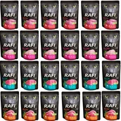 Mokra karma dla kotów - DOLINA NOTECI - RAFI KOT Zestaw MIX smaków 24x100g - miniaturka - grafika 1