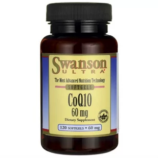 SWANSON Health Koenzym Q10 60mg Coq10 120 Kapsułek - Suplementy naturalne - miniaturka - grafika 1