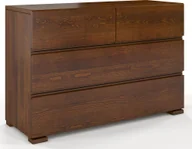 Komody - Elior Komoda drewniana z szufladami Verlos 3S - Orzech - miniaturka - grafika 1