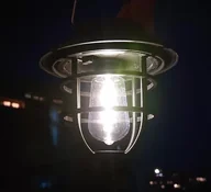Lampy ogrodowe - Lampa ogrodowa solarna w stylu retro wbijana lub wisząca 37,5 Ø10 cm - miniaturka - grafika 1