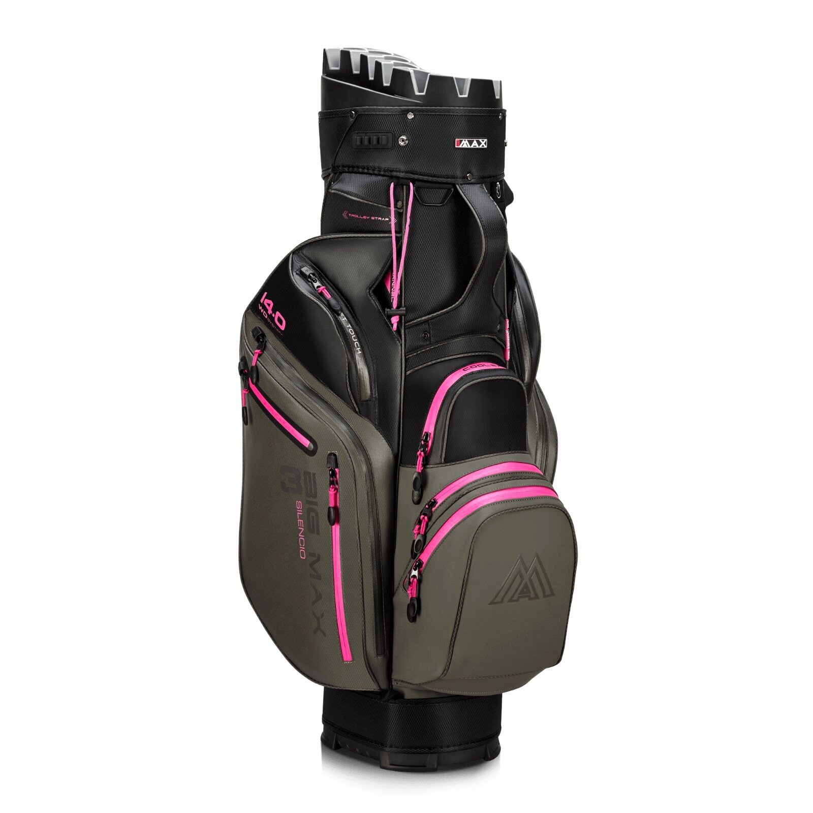 Torba golfowa typu cart bag Big Max Dri Lite Silencio 3 Charcoal/Black/Fuchsia