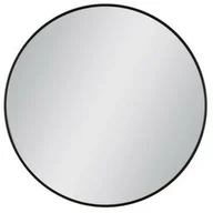 Lustra - Lustro łazienkowe okrągłe w czarnej ramie aluminiowej 80 cm - miniaturka - grafika 1