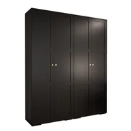 Szafy - Szafa przesuwna Garderoba MANHATTAN RYFEL 10 200 gł. 47 czarny - miniaturka - grafika 1