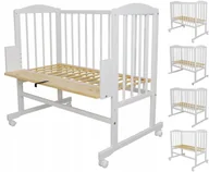 Łóżeczka i kojce - 5w1 Łóżeczko dostawne Filip 3 sofa, kółka, kołyska - miniaturka - grafika 1