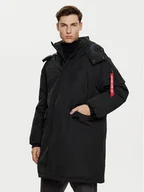 Kurtki męskie - Alpha Industries Parka 148124 Czarny Regular Fit - miniaturka - grafika 1