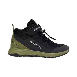 viking Elevate Mid GTX, czarny/khaki, 39, Black khaki, 39 eu - Buty dla chłopców - miniaturka - grafika 1