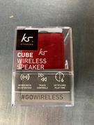 Akcesoria do MP3 - KitSound Cube ulegający ponownego ładowania, przenośny głośnik Bluetooth z 3,5 MM kabel audio czerwony (Kirschrot) KSCUBTRD - miniaturka - grafika 1