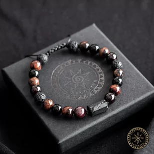 Bransoletka Baran Zodiak Męska Dla Barana Znak Zodiaku Aries - Bransolety męskie - miniaturka - grafika 1
