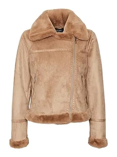 VERO MODA Vmpeggy Faux Suede Jacket Boos kurtka damska, Tigers Eye, XL - Kurtki damskie - miniaturka - grafika 1