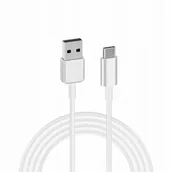 Kable USB - ECONOMY KABEL USB TYP-C BIAŁY 3A 60W 1M - miniaturka - grafika 1