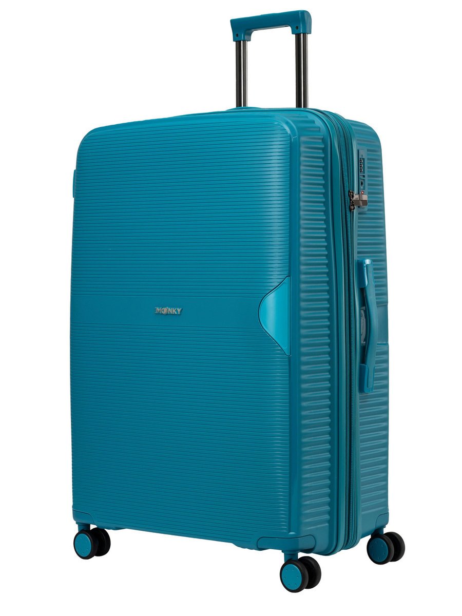Walizka BLU MOONKY Altair 77cm niebieska powiększana