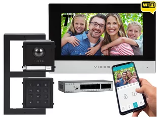 Zestaw premium jednorodzinny wideodomofon IP Vidos ONE M2010 A2000-G/D FullHD Szyfrator Natynkowy - Wideodomofony - miniaturka - grafika 1