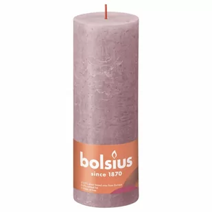Świece pieńkowe Shine, 4 szt., 190x68 mm, popielaty róż Lumarko! - Aromaterapia - miniaturka - grafika 3