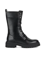 Botki damskie - Geox Botki D Iridea D36HRE 00043 C9999 Czarny - miniaturka - grafika 1