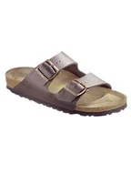 Klapki i japonki męskie - Birkenstock Klapki "Arizona" w kolorze ciemnobrązowym - miniaturka - grafika 1