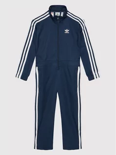 Kombinezony dla dzieci - adidas Kombinezon HK0285 Granatowy Regular Fit - grafika 1