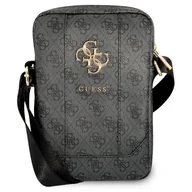 Torby na laptopy - Guess Torba GUTB10G4GFGR 10" szara grey 4G Big Metal Logo - miniaturka - grafika 1