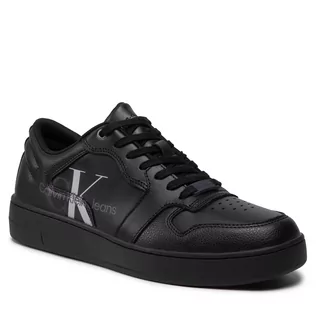 Sneakersy damskie - Calvin Klein Jeans Sneakersy Cupsole Laceup Basket YM0YM00367 Black BDS - grafika 1