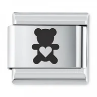 Charmsy - Murrano ITALIAN CHARMS Symbole Miłosne Miś IH-117 - miniaturka - grafika 1