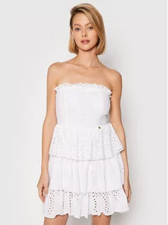 Sukienki - Rinascimento Sukienka letnia CFC0104520003 Biały Regular Fit - grafika 1