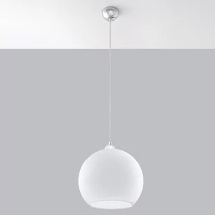 Sollux Lighting Lampa wisząca BALL biała - Lampy sufitowe - miniaturka - grafika 1