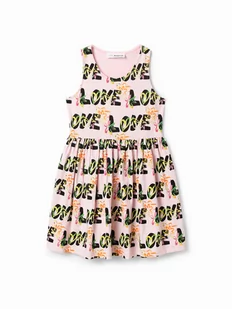 Desigual Sukienka codzienna 23SGVK11 Różowy Regular Fit - Sukienki i spódniczki dla dziewczynek - miniaturka - grafika 1