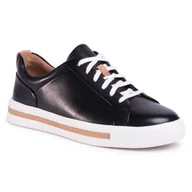 Sneakersy damskie - CLARKS Sneakersy Un Maui Lace 261416424 Black Leather - miniaturka - grafika 1