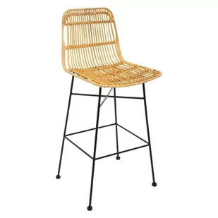 Atmosphera Hoker do jadalni KUBU rattan 100 cm 166541A - Taborety i hokery - miniaturka - grafika 1