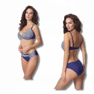 Stroje kąpielowe - Stroj Kapielowy Bikini 70E/36 Niebieski Dwuczesciowy Fast Dry Niebieski - miniaturka - grafika 1