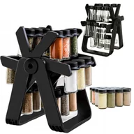 Pojemniki kuchenne - Obrotowy Organizer na Przyprawy 18 Słoików Przyprawnik 360° Kuchnia - miniaturka - grafika 1