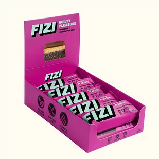 Baton HAZELNUT + HIMALAYAN SALT wegański bez glutenu bez dodatku cukru 10x45g / FIZI - Zdrowa żywność - miniaturka - grafika 1