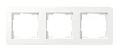Klawisze i ramki - Gira Ramka potrójna E1 - biały połysk - miniaturka - grafika 1