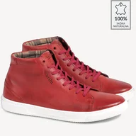 Półbuty męskie - BRILU półbuty Austin czerwone - miniaturka - grafika 1