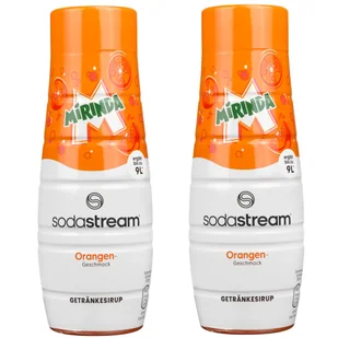2x SYROP SODASTREAM MIRINDA DO SATURATORA KONCENTRAT SOK DO WODY 9L - Syropy i koncentraty owocowe - miniaturka - grafika 1