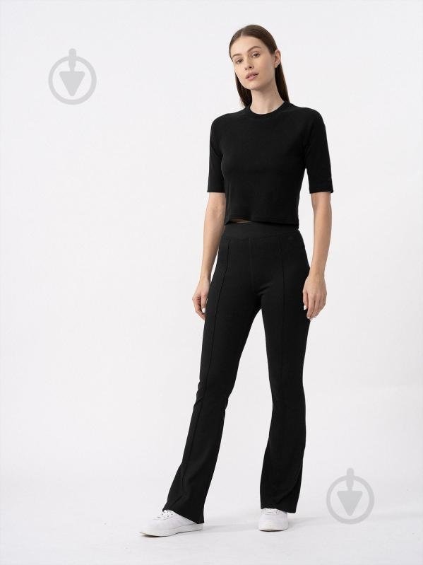 SPODNIE DZWONY 4FAW23TTIGF106 20S CZARNE XS