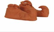 Dodatki do strojów karnawałowych - Nakładki na buty Elfa pomarańczowe dla dorosłych - miniaturka - grafika 1
