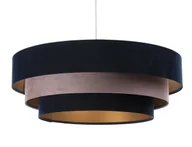 Lampy stojące - Welurowa lampa wisząca z okrągłym abażurem - 5S połysk S456 Elora - miniaturka - grafika 1