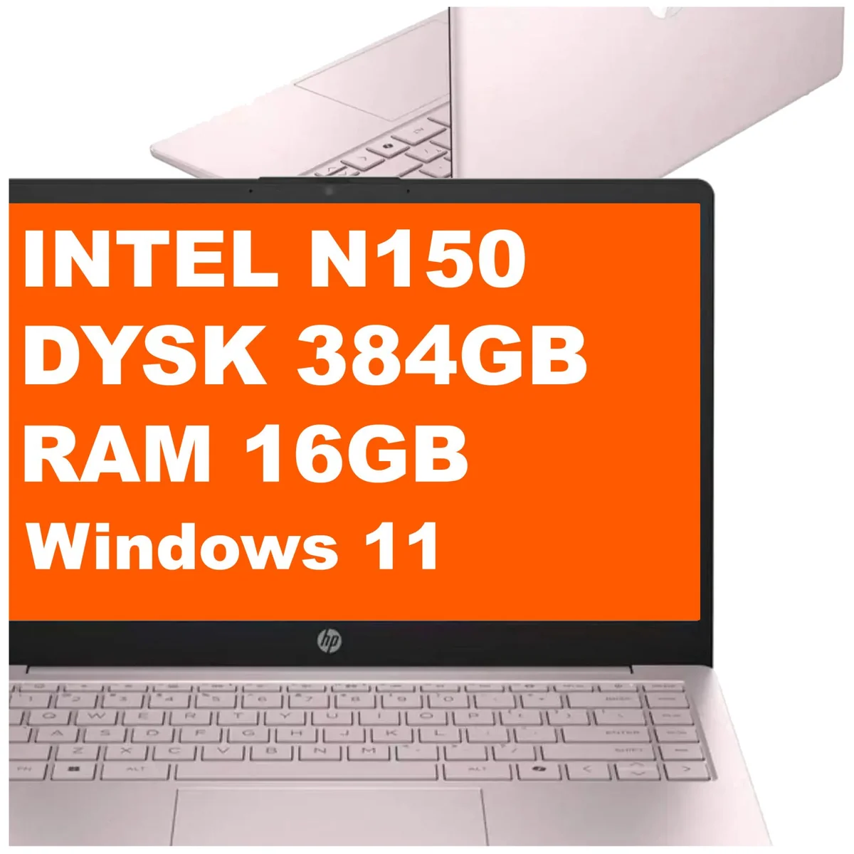 HP 14-ep2011wm / B5VU3UA / Intel N / 16GB / 384GB / Intel UHD Graphics / HD / Win 11 / Różowy B5VU3UA_16GB_380SSD_W11