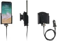 Uchwyty samochodowe do telefonów - Uchwyt do Apple iPhone X z wbudowanym kablem USB oraz ładowarką samochodową - miniaturka - grafika 1