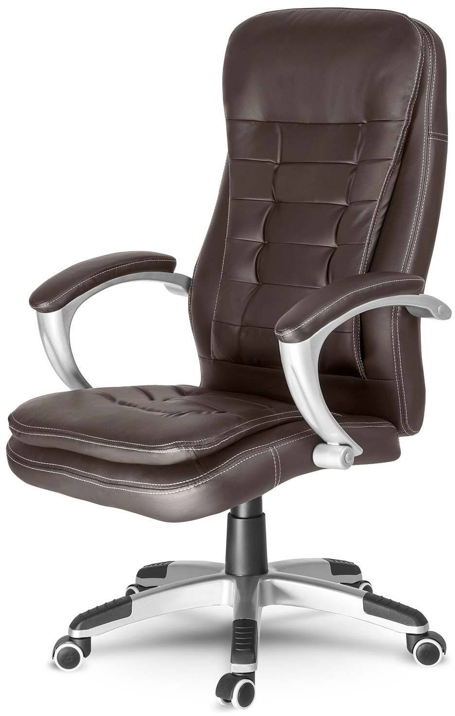 Fotel biurowy obrotowy Sofotel cimny brąz