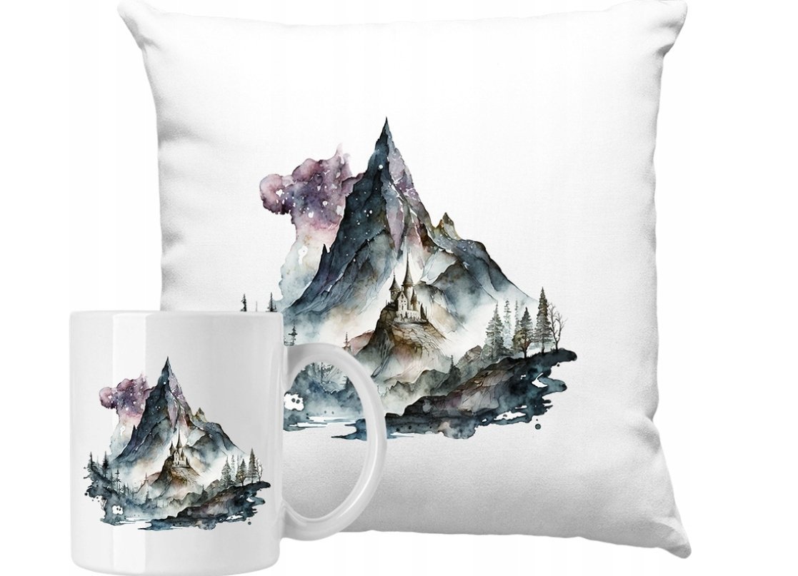 ZESTAW PODUSZKA + KUBEK Góry Natura Przyroda Pomysł Na Prezent #6
