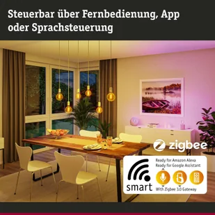 Paulmann żarówka LED ZigBee E27 6,3W RGBW złota - Żarówki LED - miniaturka - grafika 2