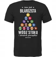 Koszulki męskie - KOSZULKA JAM JEST BILARD WÓDZ PREZENT MIŁOŚNIK - miniaturka - grafika 1