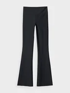 Spodnie sportowe damskie - Damskie legginsy basic 4F 4FRAW24TTIGF233 - czarne - miniaturka - grafika 1