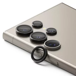 Szkło hartowane na obiektyw RINGKE Camera Frame Protector do Samsung Galaxy S24 Ultra Czarny - Szkła hartowane na telefon - miniaturka - grafika 1